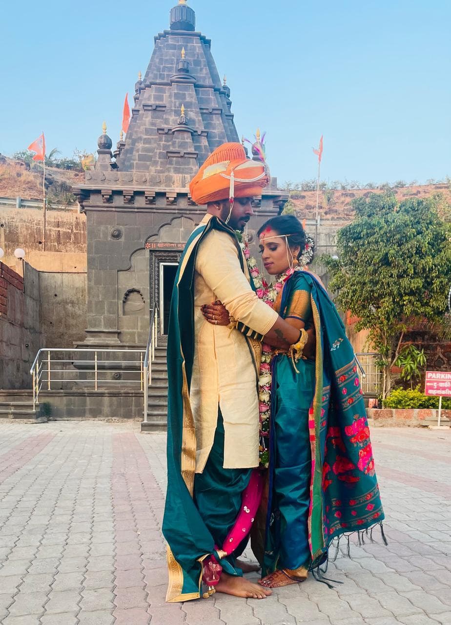 Wedding couple portrait at Shrileela